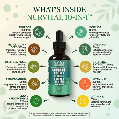 NurVital 10 in 1 Soursop Bitters Liquid Drop