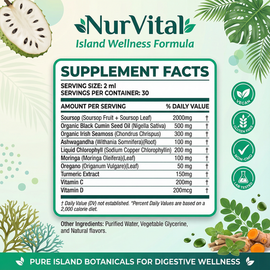 NurVital 10 in 1 Soursop Bitters Liquid Drop